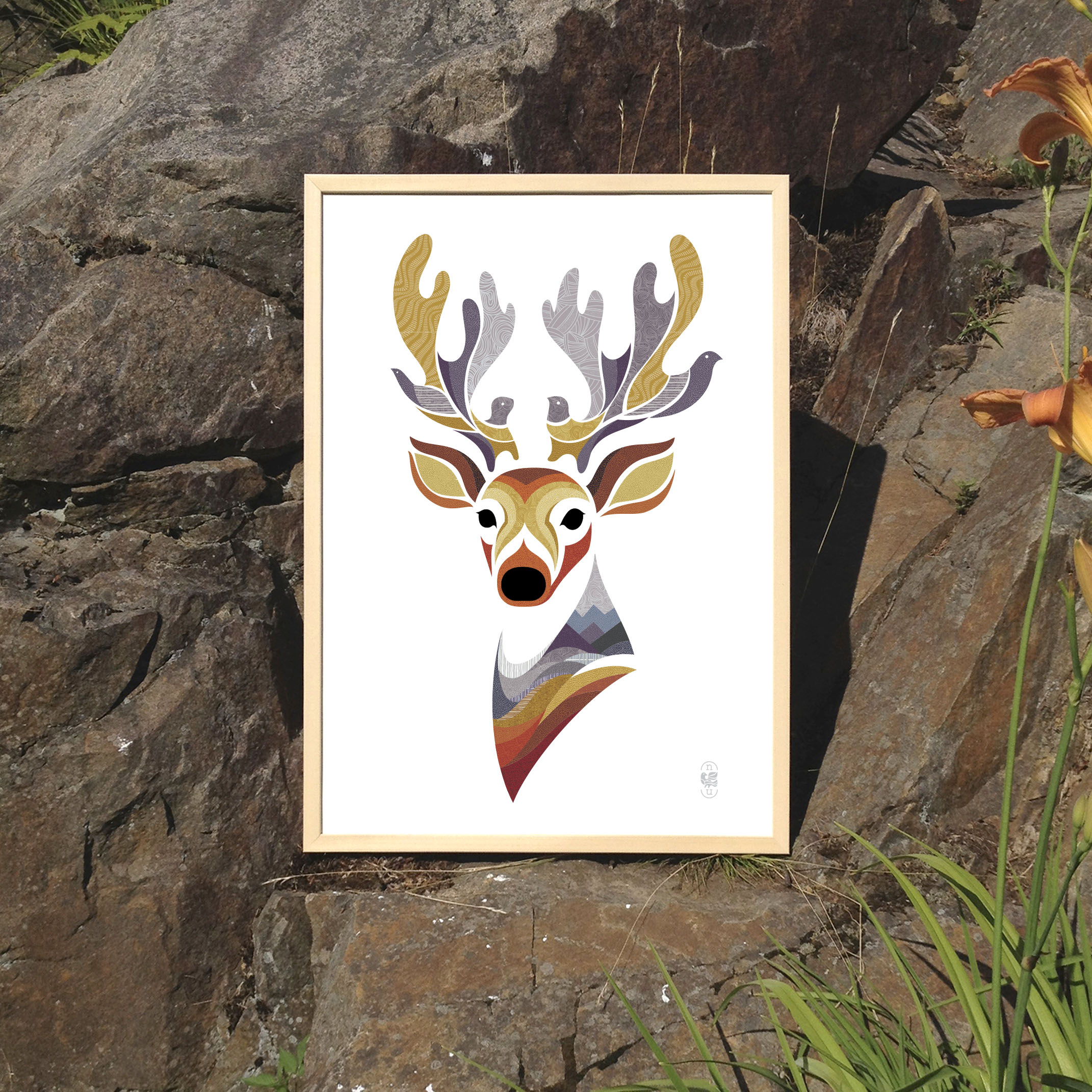 LouiseMartel-Nunamar-rocher-cerf-deer1